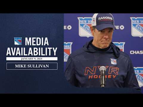 NYR Practice: Mike Sullivan Media Availability | Jan 9, 2025