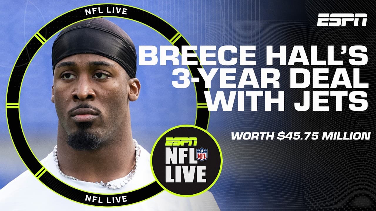 Breece Hall reaches new deal with Jets 💰 Can New York compete in the AFC East? | NFL Live
