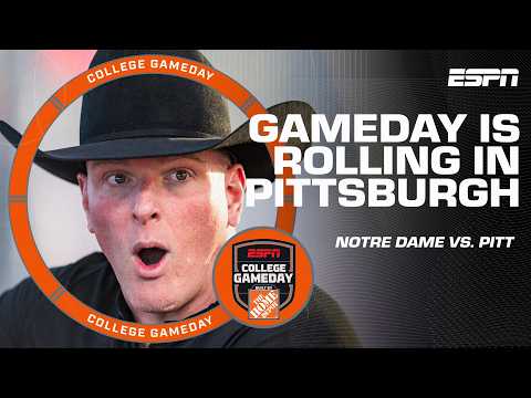 McAfee gets the Pittsburgh crowd RILED UP! 'If you want to fight, LET'S FIGHT!' 💪 | College GameDay