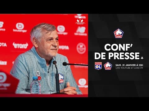 Suivez la conférence de presse avant OL-LOSC avec le Crédit Mutuel Nord Europe 🎙️