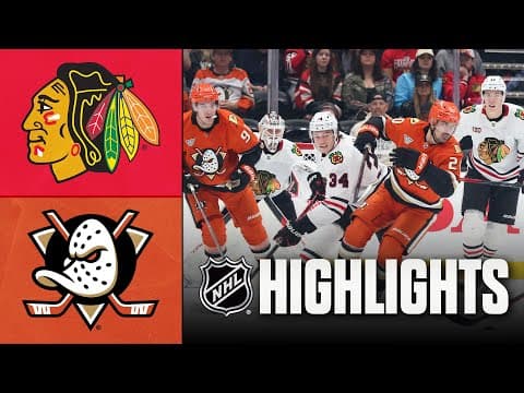 Watch full game NHL highlights from the matchup between the Chicago Blackhawks and the Anaheim Ducks
