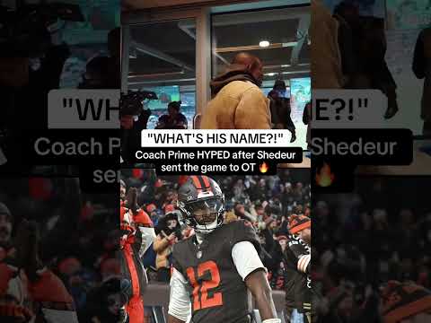 Coach Prime was HYPED (via deionsandersjr/TT)