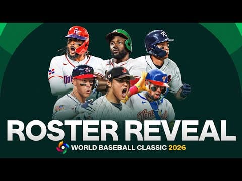 ROSTERS REVEALED for the 2026 World Baseball Classic! (All 20 teams!)