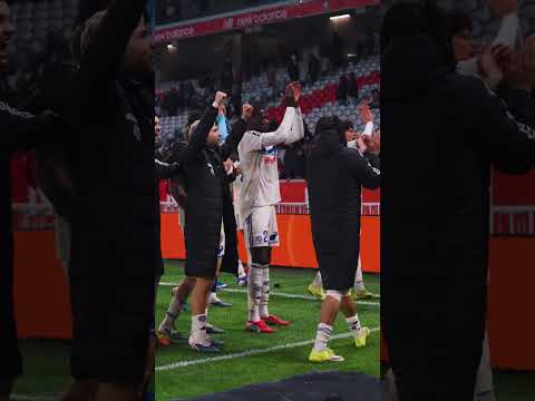La joie après la victoire face à Lille 🥳💪