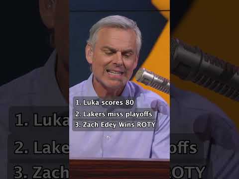 Colin's bold #NBA predictions: #Lakers miss playoffs, #Giannis asks trade 👀