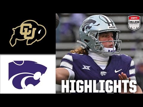 Colorado Buffaloes vs. Kansas State Wildcats | Full Game Highlights | ESPN College Football