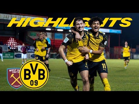 Inacio and Etcibasi secure victory | West Ham United 1-2 BVB | Premier League International Cup