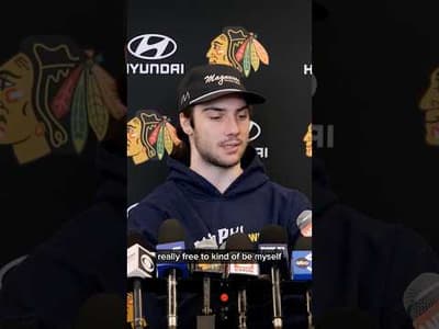 Frank Nazar end of season media 🎙️ #franknazar #blackhawks #nhl