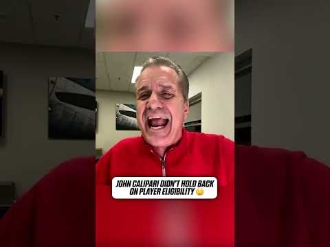 John Calipari did not hold back 😳