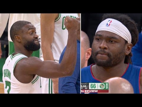 Brown MOCKS Isaiah Stewart After They Get Tangled 👀