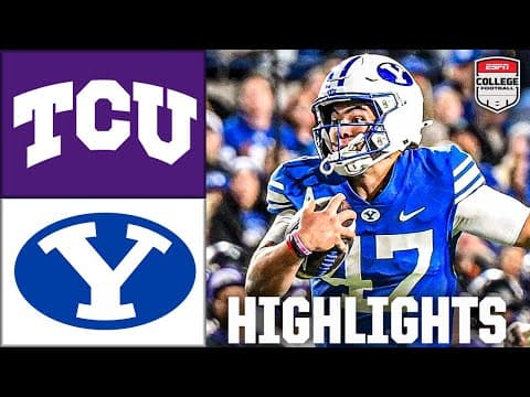 TCU Horned Frogs vs. BYU Cougars | Full Game Highlights | ESPN College Football