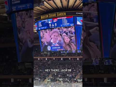 Good to have you back Jagr! 👀 #nyr #hockey #nhl #jaromírjágar #msg