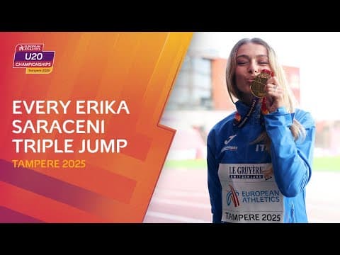 EVERY Jump from RECORD-Breaker Erika Saraceni🔥Tampere 2025