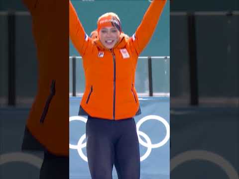 Jutta Leerdam brings Jake Paul to tears with gold medal victory 🎿⭐🥇