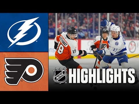 Lightning vs. Flyers | NHL Highlights | January 12, 2026