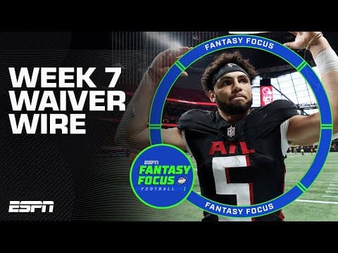 The BEST Waiver Wire Pickups for Week 7 | Fantasy Focus 🏈