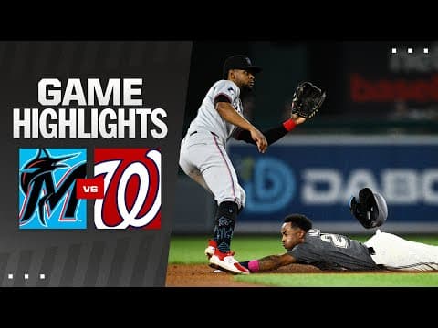 Marlins vs. Nationals Game Highlights (9/13/24) | MLB Highlights
