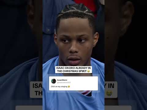 Isaac Okoro singing “All I want for Christmas.” 😭