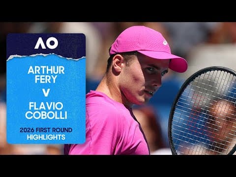 Arthur Fery v Flavio Cobolli Highlights | Australian Open 2026 First Round
