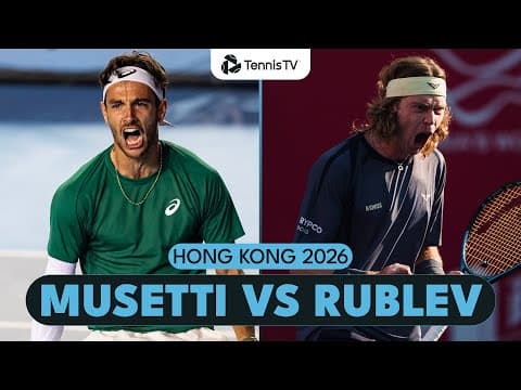Lorenzo Musetti vs Andrey Rublev Non-Stop Winners! 🤩 | Hong Kong 2026 Highlights