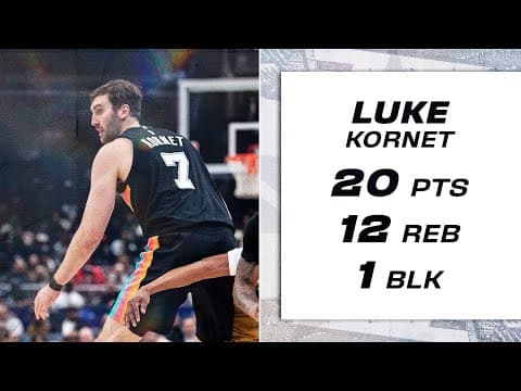 Luke Kornet Dominates the Paint | 20 PTS, 12 REB vs Wizards