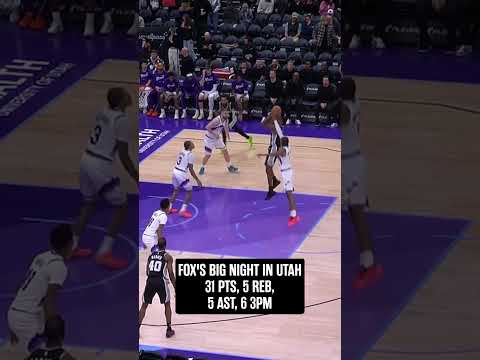 SWIPA WENT OFF IN UTAH 🦊🔥  #spurs #nba #deaaronfox