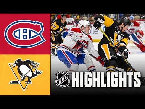 Canadiens vs. Penguins | NHL Highlights | December 21, 2025