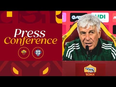 🟨 LIVE 🟥 LA CONFERENZA STAMPA DI GIAN PIERO GASPERINI ALLA VIGILIA DI ROMA-COMO