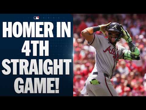 Ronald Acuña Jr. homers for a 4TH STRAIGHT GAME! 😤💥 (5 HRs in 4 GAMES!)