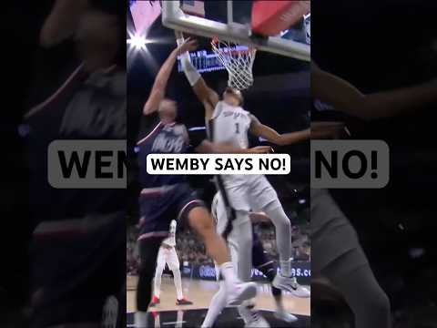 Wemby erases a layup at the rim