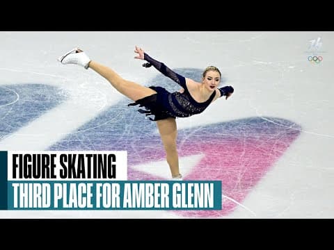 Glenn masters her nerves in Olympic team event free skate