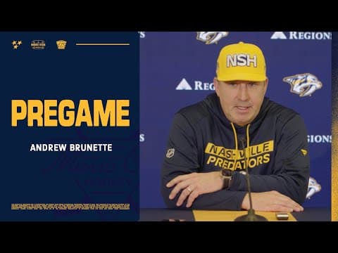 Andrew Brunette Pregame: Jan. 8, 2026