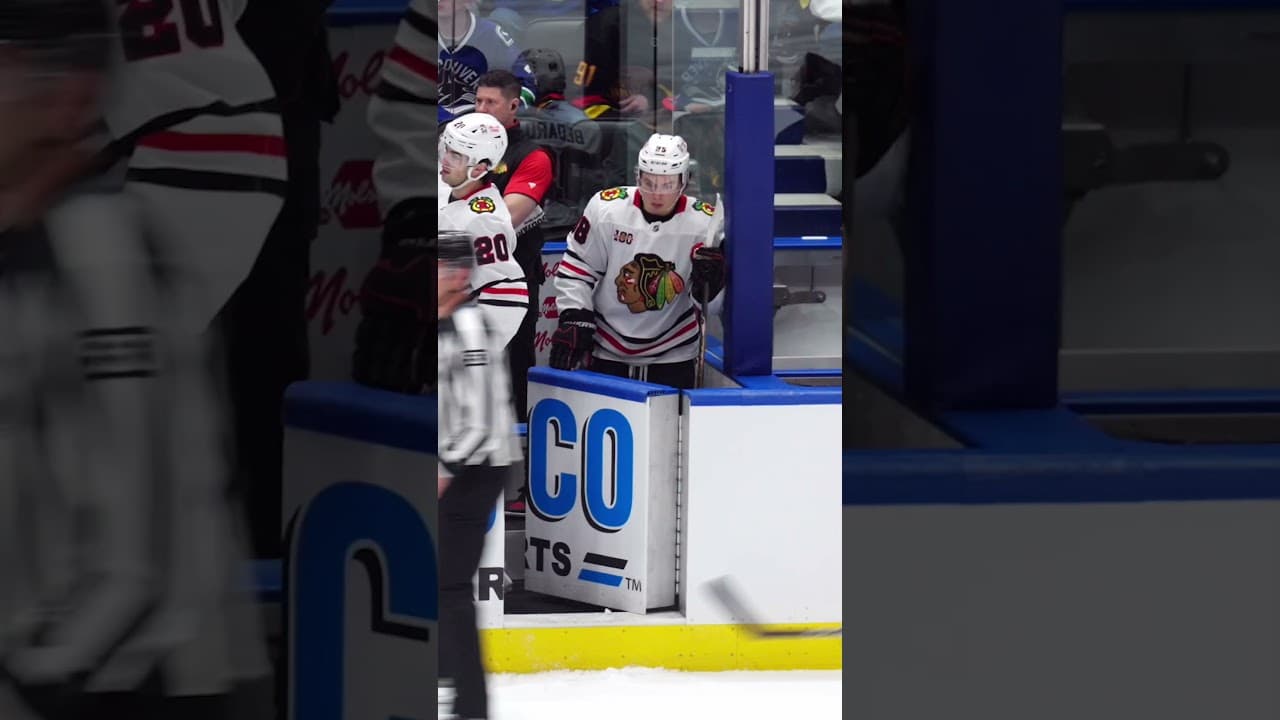 hockey asmr, in a way 🔊 #blackhawks #hockey #micdup #connorbedard