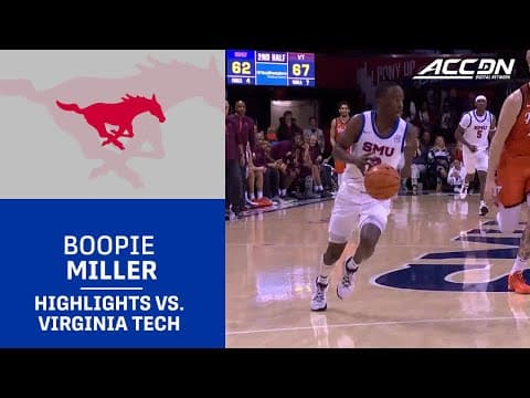SMU Boopie Miller Highlight vs. Virginia Tech