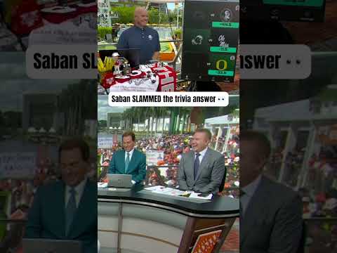 Is Saban a trivia CHEATER? 🫨