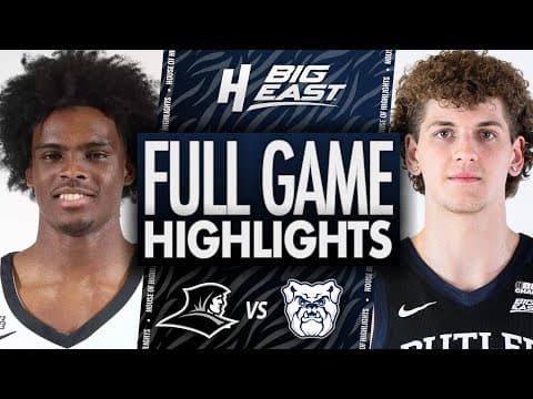 Providence vs Butler - FULL GAME HIGHLIGHTS | December 13, 2025 | BIG EAST Basketball