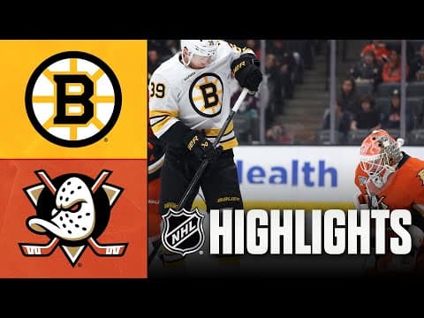 NHL Highlights | Bruins vs. Ducks | November 19, 2025