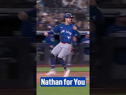 Nathan for You! Nathan Lukes delivers a clutch 2-run single in the 7th 👀
