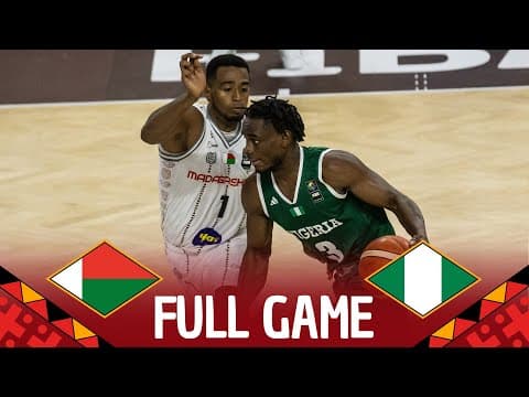 Group Phase | Madagascar v Nigeria | Full Basketball Game | FIBA AfroBasket 2025