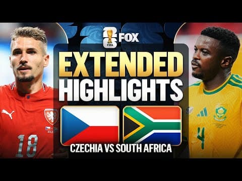 Czechia vs South Africa Extended Highlights 🌎🏆 2026 FIFA World Cup™