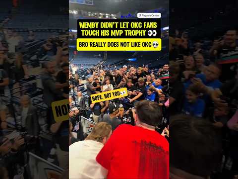 Wemby snatched it away from OKC fans😮