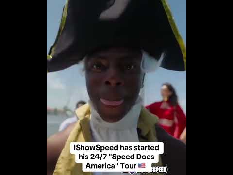 IShowSpeed has started his 24/7 'Speed Does America' Tour 🇺🇸 (via @ishowspeed/TT)