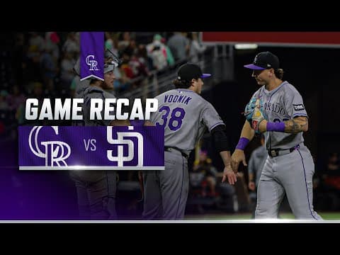 Rockies vs. Padres Game Highlights (9/12/25) | MLB Highlights
