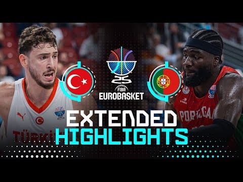Türkiye 🇹🇷 vs Portugal 🇵🇹 | Extended Highlights | FIBA EuroBasket 2025