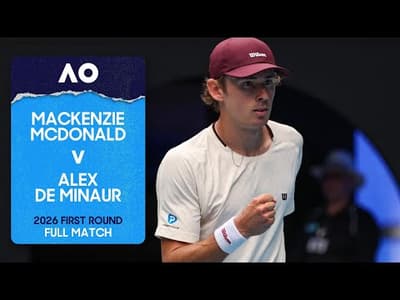 Mackenzie McDonald v Alex de Minaur Full Match | Australian Open 2026 First Round