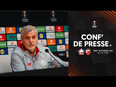 Suivez la conférence de presse avant LOSC - Étoile Rouge de Belgrade en Europa League 🎙️