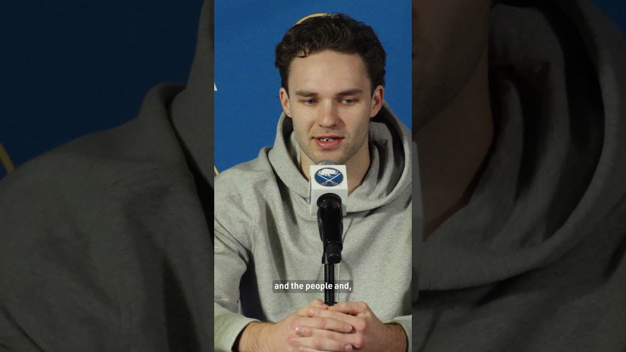 Norris on settling into Buffalo 🤝 #buffalosabres #joshnorris #nhl