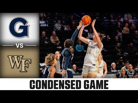 Georgetown vs. Wake Forest Condensed Game| 2025-26 ACC Women's Basketball