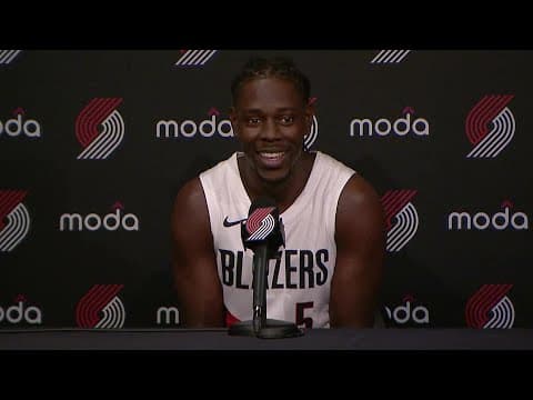 Jrue Holiday Speaks at Trail Blazers 2025 Media Day!