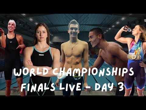 Day 3 Finals LIVE | World Aquatics Championships 2025 – Singapore